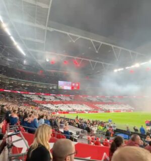 Julie Foudy Instagram - Wembley Stadium. 78,346. USWNT vs England. For a FRIENDLY. Largest crowd ever to watch a women’s friendly. Love when I get to live these moments in women’s soccer history from a really good seat. 🙏🏼 Nothing better than pitchside at Wembley. A little flavor if you missed. Plus a huge shout out to our larger TNT Sports team for rocking a 80 minute pregame show and 30 min post game as well. Love our squad! (Finally, let’s not forget our best photographer AND reporter @melissaortiz5… she does it all.)