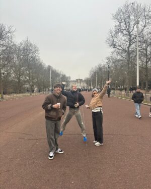 Julie Foudy Instagram - Ahhh, London during the Holidays is the best. And crazy busy. And alive. And I discovered mulled wine. (What took so long?)😍Plus, bonus for Izzy’s early bday, we went to this fabulous Mamma Mia dinner party (let’s just say FULLY immersive and amazing). Goodbye 2024, so thrilled we got to close it out w our English family. Cheers to 2025. Happy New Year party people!!!!🙏🏼🎉❤️