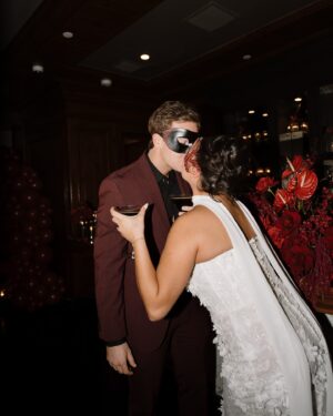 Kalani Hilliker Instagram - Our engagement party🥀🎭🖤💍

Thank you to all our amazing friends and family that came out to celebrate us. We love you and are so grateful to have so many amazing people around us. 

Love, The Future Goldmans💋
@audreywoodevents 
Vendors: 
Photo: @brie.filmandphoto
Video: @kylehustis 
Hotel: @thecambyhotel 
Stylist: @cydniwhittington 
Floral: @floralsbykendra 
Rental: @epicpartyteam
Paper products: @oliviadetailsanddesign
Dj: @theactualjd 
Balloon: @theballoonchickaz
Hair: @phillyhair 
Makeup: @samanthajaene
BTS: @followthebride_