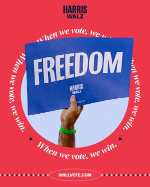 Kamala Harris Instagram - Now is your chance. 

Get out there and vote.