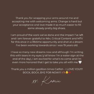 Kamie Crawford Instagram - with all my love & gratitude, forever 🤍