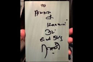 Kanmani Manoharan Instagram - 17-11-2024 🤘🏻
Yesterday, my dream came true. 🌟 Meeting #Superstar @rajinikanth sir was an experience beyond words. His aura was magnetic—calm, humble, and powerful all at once. The moment he looked at me and said, ‘Kanmani? Nice name!’ will forever be etched in my heart. The way he said it, with a warm smile and genuine surprise, left me completely awestruck. 🥹❤️

And what left me more stunned was how he immediately recognized @aswath_official . He asked him how he prepares for his shows, appreciated his spontaneity, and even said he liked the way he hosts. When Aswath nervously asked if he really watches the shows, his reply—‘Of course, yes, I like it very much!’—was more than an Oscar award for him. Watching Aswath beam with pride made this moment even more special for both of us.

We were speechless, just soaking in his presence, unable to believe that this was real. He blessed us, congratulated us on our wedding, and made us feel so special.

As we celebrate two months since our reception today, I couldn’t have asked for a more perfect gift. Thank you, Rajini sir, for making this fan’s biggest dream a reality. Your kindness and energy are unmatched. 🙏🏻✨

Still pinching myself in disbelief,
#AswathinKanmani ✨
#Thalaivar #Rajinikanth #SuperstarRajinikanth #FanMoment #DreamComeTrue #LifetimeMoment #APictureToBeFramed #BestWeddingGift #rajinifanforever #kanmanimanoharan✨ #aswathchandrasekar #vjaswath