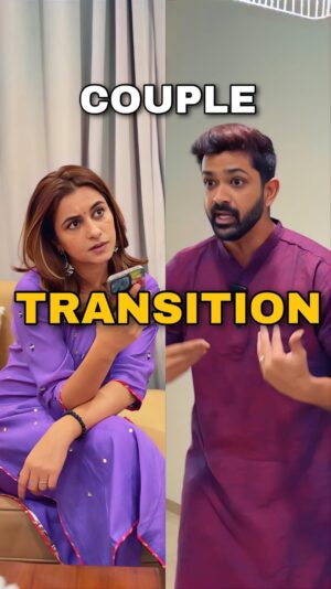 Kanupriya Gupta Instagram - Every couple has mastered this transition 😅😂

Got 100 things on your Diwali to-do list? Book @UrbanCompany and let them handle the chaos—so you can relax and enjoy the laddoos guilt-free! 😍

#collab #funny #comedy #couple #explore #reels #marriage #transition