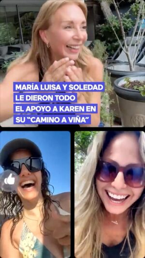 Karen Doggenweiler Instagram - 😁 Antes del gran estreno de #CaminoAViña, pactado para este sábado 4 de enero a las 22:30 horas, Karen Doggenweiler conversó con @marigodoyibanez y @soledadonetto, para hablar sobre el recorrido que se viene por delante para nuestra animadora. 

🙌 Si quieres revivir el grato momento que tuvieron estas tres grandes conductoras, lo puedes encontrar en el Instagram de @karendtv 👀
¿Tendrá entradas para regalar? 🙄
