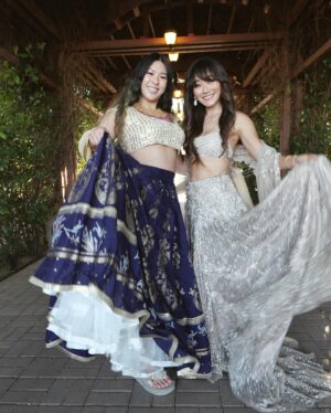 Karen Fukuhara Instagram - Celebrating Anna & Ami at their Indian x Chinese wedding 🎊💍 It was a beautiful marriage of both cultures - thank you for allowing me to learn about your traditions and witness your love!

Tremendous thanks to my childhood friend, Aisha, who is a total boss and opened up her own Indian clothing company KYNAH. She went above and beyond by getting not one, but two dresses sent for me all the way from India AND getting them tailored! Whether you’re the bride or a wedding guest, @shopkynah will make sure you’re set! The dresses were absolutely STUNNING✨ I mean…the sparkle…the train🥹 I still dream about them. Thank you so much Aisha❤️