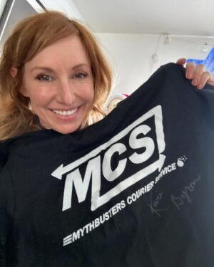 Kari Byron Instagram - Selling old Mythbusters wardrobe and more on @ebay. I am on a major garage clean out!
