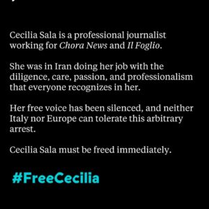 Kasia Smutniak Instagram - In questi casi ci sentiamo completamente impotenti . Ma una cosa possiamo fare , far girare la notizia , far sapere a più persone possibili di Cecilia . La seguo dall’inizio del suo percorso . Una giornalista italiana che in questo momento è detenuta in un carcere iraniano .  Con il fiato sospeso #freececilia @ceciliasala