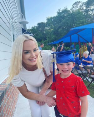 Kathryn Dennis Instagram - At the beginning of the year he wanted to be a dinosaur when he grew up, upon pre-k graduation he has decided he wants to be a talking pikachu 🎓 hey let him, let kids save the world already! ✨💕