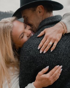 Katrin Tanja Davidsdottir Instagram - From now until forever baby!!!!! 💍💫🤍♾️✨🫶🏼 I can’t believe I get to marry my best friend & the greatest human I know on this planet. He is my favorite person, my north star & the ultimate vision of what I have for our future. 

I love you so much @brookslaich ❤️ thank you for making my life better than my wildest dreams. Let’s start the rest of our lives ástin mín!!!!!