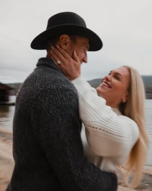 Katrin Tanja Davidsdottir Instagram - From now until forever baby!!!!! 💍💫🤍♾️✨🫶🏼 I can’t believe I get to marry my best friend & the greatest human I know on this planet. He is my favorite person, my north star & the ultimate vision of what I have for our future. 

I love you so much @brookslaich ❤️ thank you for making my life better than my wildest dreams. Let’s start the rest of our lives ástin mín!!!!!