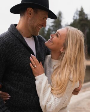 Katrin Tanja Davidsdottir Instagram - From now until forever baby!!!!! 💍💫🤍♾️✨🫶🏼 I can’t believe I get to marry my best friend & the greatest human I know on this planet. He is my favorite person, my north star & the ultimate vision of what I have for our future. 

I love you so much @brookslaich ❤️ thank you for making my life better than my wildest dreams. Let’s start the rest of our lives ástin mín!!!!!