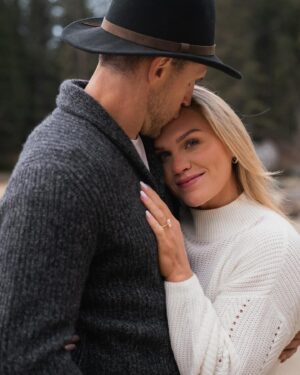 Katrin Tanja Davidsdottir Instagram - From now until forever baby!!!!! 💍💫🤍♾️✨🫶🏼 I can’t believe I get to marry my best friend & the greatest human I know on this planet. He is my favorite person, my north star & the ultimate vision of what I have for our future. 

I love you so much @brookslaich ❤️ thank you for making my life better than my wildest dreams. Let’s start the rest of our lives ástin mín!!!!!