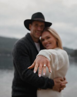 Katrin Tanja Davidsdottir Instagram - From now until forever baby!!!!! 💍💫🤍♾️✨🫶🏼 I can’t believe I get to marry my best friend & the greatest human I know on this planet. He is my favorite person, my north star & the ultimate vision of what I have for our future. 

I love you so much @brookslaich ❤️ thank you for making my life better than my wildest dreams. Let’s start the rest of our lives ástin mín!!!!!