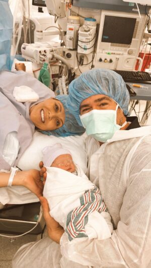 Katrina Scott Instagram - She’s here 🤍 Carmen Pamela Scott 
12.27.24 at 7:53p 

Carmen; representing a garden of growth, strong roots, and creativity. Pamela; Brian’s mom’s name meaning sweetness & care. 

Thank you for all the prayers. Baby girl is healthy & we’re all recovering and doing well. Happy New Year loves. 🥲 

we did it @llbrisco… girl dad ♾️