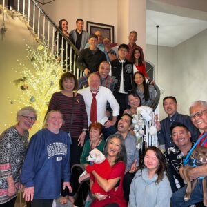 Kelly Hu Instagram - Finally wrapped up another great Christmas at home with family and friends.  So grateful for @grantkimura who lent his cooking skills once again to an awesome meal and to all the friends who chipped in to help put on this fun and festive night. I’m completely spent after putting on this party for 20  people while nursing a terrible cold but so filled with gratitude for being surrounded by so much love.  Especially thankful to the clean up committee who helped tremendously!