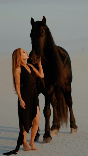 Kerri Kasem Instagram - Behind the scenes of our epic California desert photoshoot with the incredible @kerrikasem , featuring the majestic @el_mil_amores_friesian! 

This was a dream come true for me. Just goes to show you what is possible if you put it out there. 

Thank you, @georgemasin, for this beautiful video! And a big TY to @lindamedvenestyling 
I can’t wait for you all to see the final result. 
Only one more day. 
JOYRIDE October 19 5:30-8:30 @studioct.design RSVP hello@studioctdesign.com 
Then if you were lucky enough to get a ticket.  @311 @canyonagoura for the after party.