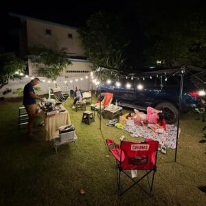 Khemanit Jamikorn Instagram - 🏕️Vacay vibes 🎄🌙 
.
.
.
#panpanfamily 💛🧡❤️🩷💚🩵💙💜