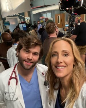 Kim Raver Instagram - I can’t believe I have to say goodbye to BOTH Midori and Jake 💔 however it’s not “goodbye” it’s “see you later.”

We have been so so lucky to have had such beautiful humans playing the characters of Levi and Yasuda. I’ll miss the many hours of laughing and creating with both of you. I am excited to see what lies ahead for you! Much love, xx Kim