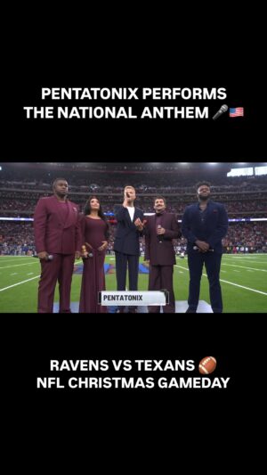 Kirstin Maldonado Instagram - What an honor ❤️🏈

Thank you for letting us be part of this special celebration. Merry Christmas and Happy Holidays! 🎄 #NFLonNetflix
#ChristmasDay 

(Arr. by @scotthoying)
