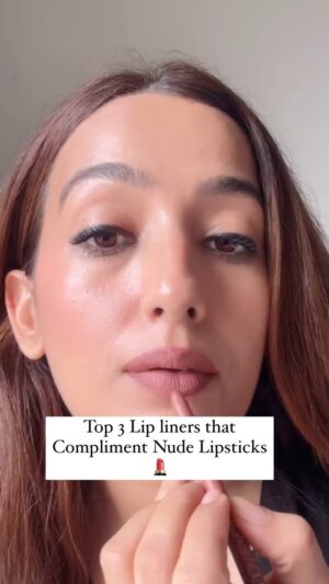 Kiwi Tandon Instagram - Details 👇 don’t forget to save 

These lip liners complement all nude brown and nude pink , peach lipsticks perfectly. They can also be worn on their own, and you can apply gloss on top without worrying about them drying out.

1. Nykaa~ The Nykaa lip liner pairs beautifully with muted pink and peach lipsticks.
2. Huda ~ Huda lip liner is perfect for light to medium brown shades.  no need to sharpen 👌
3. Mac ~ works exceptionally well with everything from light brown to pink nude lipsticks .

All are my most used lip liners and highly recommend if you don’t want to invest in many . 

( lip liners, nude lipsticks , Huda lip liner , makeup recommendations, new makeup , trending makeup , glowing makeup , Smokey eyes , eyeliners , best lipsticks , best kajal , best eyeliner ) 

#lipliners #hudalipliner #nykaamakeup #nykaabeauty #lipliner #lipstickswatch #lipstickswatch #trendingmakeup #makeuprecommendations #newmakeup #smokeyeyes #minimalmakeupindia #easymakeup #bestkajal #smudgeproofkajal #eyeliner #bestmakeup #trendingaudios #officemakeup #macspice #maclipliner #macindia #maclipsticks