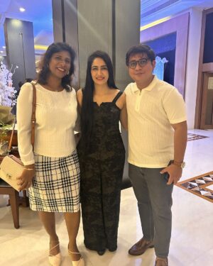 Komal Sharma Instagram - I was thrilled to be invited as a celebrity guest for the GRT cake mixing event! It was an absolute joy and so much fun. Thank you, dear Devanandsha @devanandshaofficial and the GRT team @grandbygrt 
for having me!