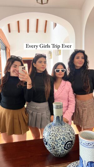 Krishna Mukherjee Instagram - Women supporting women 😝

#Vacationtime #GirlsTrip #Womenonvacation #influencersonvacation #creatorsonvacation #clickingpictures #womensuppprtingwomen