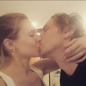 Kristen Bell Instagram - Happy birthday to the most affectionate 220 lbs man that ever exsisted. I cannot imagine life without you 💚💕

(The first pic is the first I ever posted on Instagram. The second is from our wedding day)