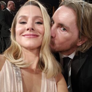 Kristen Bell Instagram - Happy birthday to the most affectionate 220 lbs man that ever exsisted. I cannot imagine life without you 💚💕

(The first pic is the first I ever posted on Instagram. The second is from our wedding day)