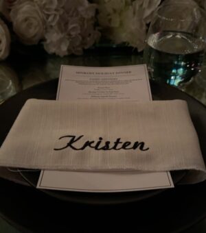 Kristen Taekman Instagram - Kicking off the holiday season in style! Thanks @crystalkungminkoff for hosting the most fabulous dinner party!  @tacoriofficial ✨ 💎 ❤️ @ashleyparklady