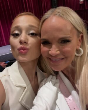 Kristin Chenoweth Instagram - Tomorrow marks one whole month of @wickedmovie in the world and we have all been truly changed for good 🩷🫧💚🧹 Who thinks they’ve seen it the most times?!