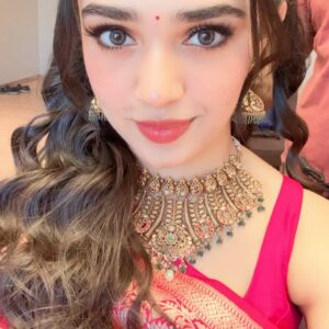 Krithi Shetty Instagram - Here’s some of my silly saree stories 💜🩷💚🩵💛 
#love #saree #silly #happy