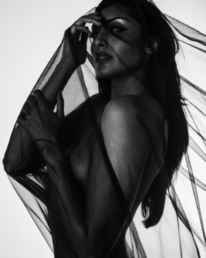 Krithika Babu Instagram - #Repost 
・・・
Floooo

Featuring @krithikababu 
HnM @rachelstylesmith 
Shot by @palaniappansubramanyam 

Location @basementstudios.ans 

#flooo #basementstudios #blackandwhite #iso1200 @iso1200magazine #krithikababu