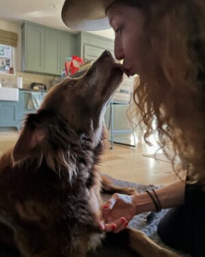 Lana Parrilla Instagram - HAPPY HEAVENLY BIRTHDAY LOLA. You were our partner in all adventures . The kindest most loving doggie . @lanaparrilla , i love y💕 . My heart is holding yours today , lolita ‘s birthday in the land after life . Holding your hand and heart . She rests in doggie paradise . We carry on here on planet earth . Prayers for us all .