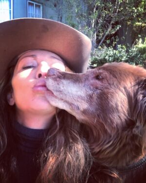 Lana Parrilla Instagram - HAPPY HEAVENLY BIRTHDAY LOLA. You were our partner in all adventures . The kindest most loving doggie . @lanaparrilla , i love y💕 . My heart is holding yours today , lolita ‘s birthday in the land after life . Holding your hand and heart . She rests in doggie paradise . We carry on here on planet earth . Prayers for us all .
