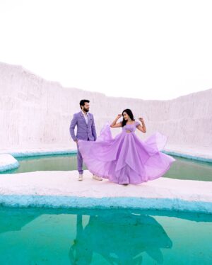 Lasya Manjunath Instagram - Two hearts, one journey, and a lifetime of love. 💕 
Watch us celebrate our bond and create magic on #iSmartJodiSeason 3 💜 only on @starmaa 
The grand launch episode 21st december 
sat -sun 9:00 pm 😍🥰❤️

@oak_entertainments 

💄: @brunda_mua 
📸: @nookaladeepakphotography 
Loocation : @thefotogarage 
Ear rings : @fashioncurvee 

Lasya outfit : @pari.designers_ 
Manju outfit : @eden__designers__ 

✨ #TogetherForever #romanceredefined