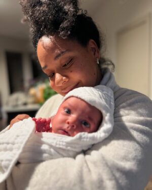 Latonya Williams Instagram - 🎀Ivaya Lorelli Smith🎀

At 41 weeks pregnant and 2 days, on September 11th, our little 8.1 lb baby girl was born - she waited for her Daddy’s birthday 💝

We were doing our best the day before to max out my oxytocin and put me into labour - turns out a bowl of pho did the trick 🍜

It was a wild ride overnight - I don’t know if there’s anything that could have prepared us for how intense this experience was going to be 🤯 But my midwife knew exactly what to do (even when things went a little sideways after her birth) and my man quickly figured out how to be all the support I needed to have the unmedicated birth I had planned. 

And now all is well. We are resting and healing and snuggling. I had my mom here nursing me back to strength while I nursed my new baby girl and she just left me with a fridge and two freezers full of food 🥰.

I am so grateful. This is life 💕

#ididthat #naturalbirth #unmedicatedbirth