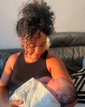 Latonya Williams Instagram - 🎀Ivaya Lorelli Smith🎀

At 41 weeks pregnant and 2 days, on September 11th, our little 8.1 lb baby girl was born - she waited for her Daddy’s birthday 💝

We were doing our best the day before to max out my oxytocin and put me into labour - turns out a bowl of pho did the trick 🍜

It was a wild ride overnight - I don’t know if there’s anything that could have prepared us for how intense this experience was going to be 🤯 But my midwife knew exactly what to do (even when things went a little sideways after her birth) and my man quickly figured out how to be all the support I needed to have the unmedicated birth I had planned. 

And now all is well. We are resting and healing and snuggling. I had my mom here nursing me back to strength while I nursed my new baby girl and she just left me with a fridge and two freezers full of food 🥰.

I am so grateful. This is life 💕

#ididthat #naturalbirth #unmedicatedbirth