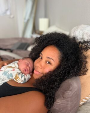 Latonya Williams Instagram - 🎀Ivaya Lorelli Smith🎀

At 41 weeks pregnant and 2 days, on September 11th, our little 8.1 lb baby girl was born - she waited for her Daddy’s birthday 💝

We were doing our best the day before to max out my oxytocin and put me into labour - turns out a bowl of pho did the trick 🍜

It was a wild ride overnight - I don’t know if there’s anything that could have prepared us for how intense this experience was going to be 🤯 But my midwife knew exactly what to do (even when things went a little sideways after her birth) and my man quickly figured out how to be all the support I needed to have the unmedicated birth I had planned. 

And now all is well. We are resting and healing and snuggling. I had my mom here nursing me back to strength while I nursed my new baby girl and she just left me with a fridge and two freezers full of food 🥰.

I am so grateful. This is life 💕

#ididthat #naturalbirth #unmedicatedbirth