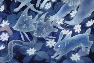 Laura Heikkala Instagram - Celestial Walk 💫 A watercolor and colored pencil piece from my latest solo show. Thank you all who visited my exhibition in Helsinki, my heart is full! 😭💕

Wishing you all a very happy holiday season 💕✨
