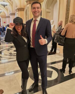 Lauren Boebert Instagram - Great seeing @alexbruesewitz at the Capitol on January 6th!