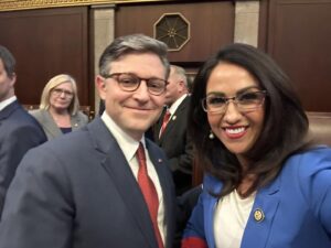 Lauren Boebert Instagram - Congratulations Mr. Speaker! 

After photo quote: “I won’t let you down, Lauren!”

(No House Rules yet, Floor photo OK)