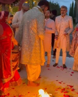 Lavanya Tripathi Instagram - A year of being married to the most amazing, loving, and caring man I have ever known. 
You make my world go round🌎❤️🧿
Love youu! 

What a fairytale wedding it was…🫶🏻
#grateful