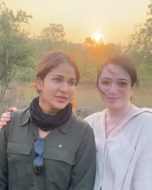 Lavanya Tripathi Instagram - New Year in the heart of Tipeshwar’s jungle taught me the true essence of survival..quiet strength, fierce focus, and the beauty of living with purpose…

Watching the tiger move through the wild, I learned to embrace the power of doing things my way, protecting what matters most, 
This year, I step into the world like a tigress•• fearless, unapologetic ! 🐯 
.
.
.
 love and positivity ❤️

I would also like to thank Salman, our naturalist, for beautifully showing us the jungle and the tigers 🐅 ✨