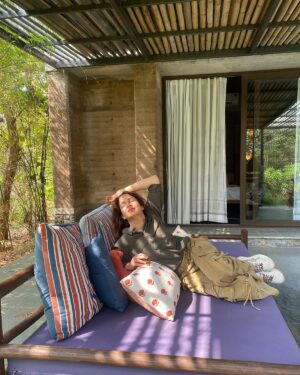 Lavanya Tripathi Instagram - New Year in the heart of Tipeshwar’s jungle taught me the true essence of survival..quiet strength, fierce focus, and the beauty of living with purpose…

Watching the tiger move through the wild, I learned to embrace the power of doing things my way, protecting what matters most, 
This year, I step into the world like a tigress•• fearless, unapologetic ! 🐯 
.
.
.
 love and positivity ❤️

I would also like to thank Salman, our naturalist, for beautifully showing us the jungle and the tigers 🐅 ✨