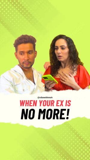 Lavina Tandon Instagram - The unexpected twist! Literally 🙂‍↔️
#vibewithmoh #lavinatandon 

[when your ex is no more, ex girlfriend, toxic girlfriend, couple goals, mohin khan, Lavina Tandon, vibe with moh]