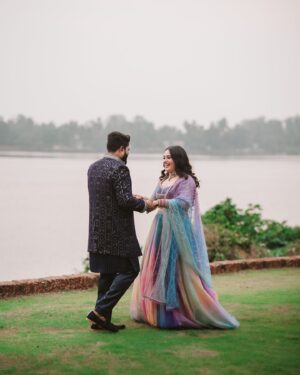 Laxmi Shetty Instagram - this over anything ❤️

🎥 @thecelebrant.in 
Decor @gowjee_events 
My outfit @cedaarandpine ✨
Sahils Outfit @dapperanddare.in 
Makeup @megna_alva 
Jewelry @opasa.jewellery 

#SahilKiGharAayiLaxmi
