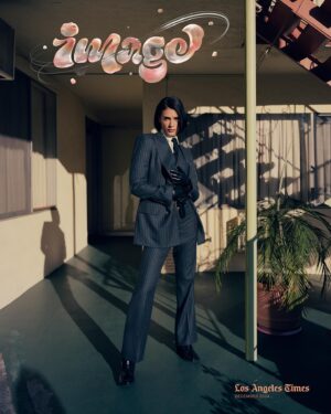 Laysla De Oliveira Instagram - BB’s first cover. 🥹❤️ 
Thank you @latimesimage for this beautiful conversation and incredible honor 💛💫

@latimesimage 
✍️: @ewoukalmino
📸: @paulyem
Flag art: @anenocena
Styling: @binxnguyen
Production: @rafatttack
Hair: @jerrodrobertshair
Makeup: @alexahernandez.xyz
Photo assistants: @scottaguayophoto, @mortyvision