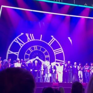 Lea Thompson Instagram - Who knew 39 years ago that we would be meeting up to celebrate the opening of the #backtothefuture musical on #hollywoodblvd it was fantastic. I got a little teary eyed when #BobGail introduced me. And the lovely actress @zanberube who played Lorraine was fabulous and the rest of the cast were amazing. The whole show is so fun. I guess because we are close to 40 now you will be seeing lots of these celebration posts. Thank you #bttf fans are the very best.  Also I understand that as director with 20 years experience, my camera work needs work. I did score points with my son in law and his awesome mom Linda. #inlawshouse