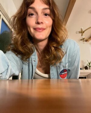 Leighton Meester Instagram - I’m proud to vote for Kamala, for progress, inclusion and equal rights. For my family, and the future of our country and planet. And I’m proud to vote against a hateful, would-be dictator and his enablers, who want to go backwards.