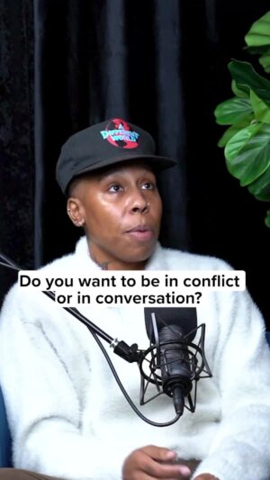 Lena Waithe Instagram - You ever had to walk away from someone because their only goal was to fight and bicker? #StayCurious

EP 1003: 'Gurl, You Tried It' streaming everywhere